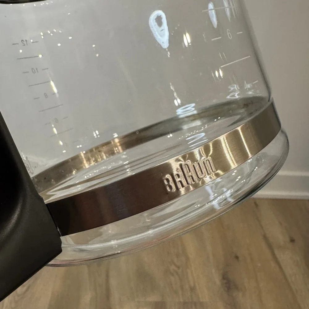 Braun 12 Cup Glass Coffee Carafe OEM Replacement With Brew Basket 3107-R